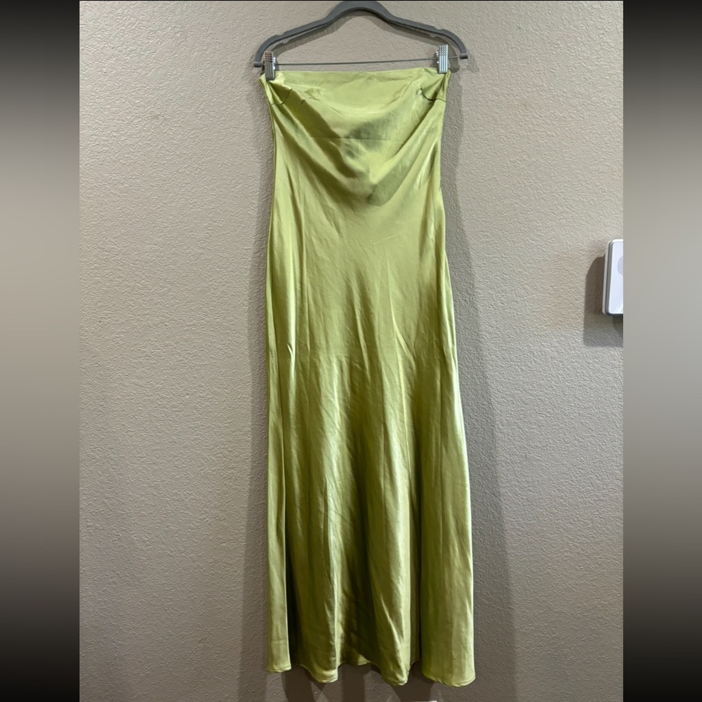Princess Polly Strapless Green Haley Maxi Dress